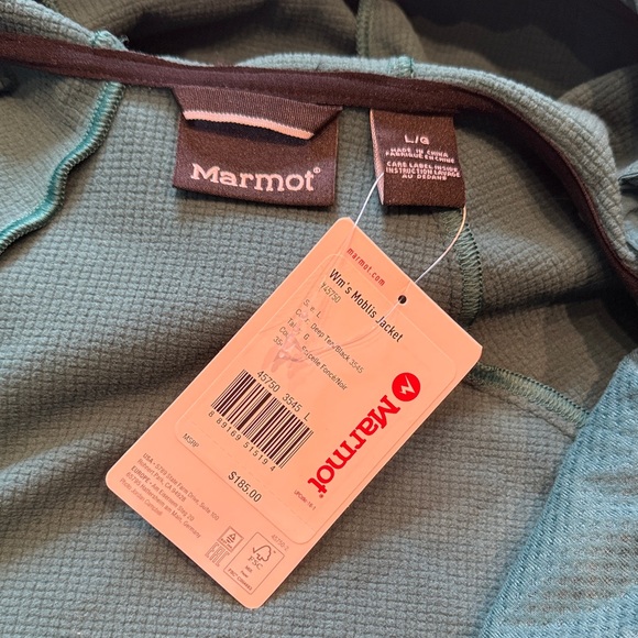 🆕 Marmot Women's Moblis Soft Shell Ski Jacket, Teal/Black, Size L - Picture 6 of 12